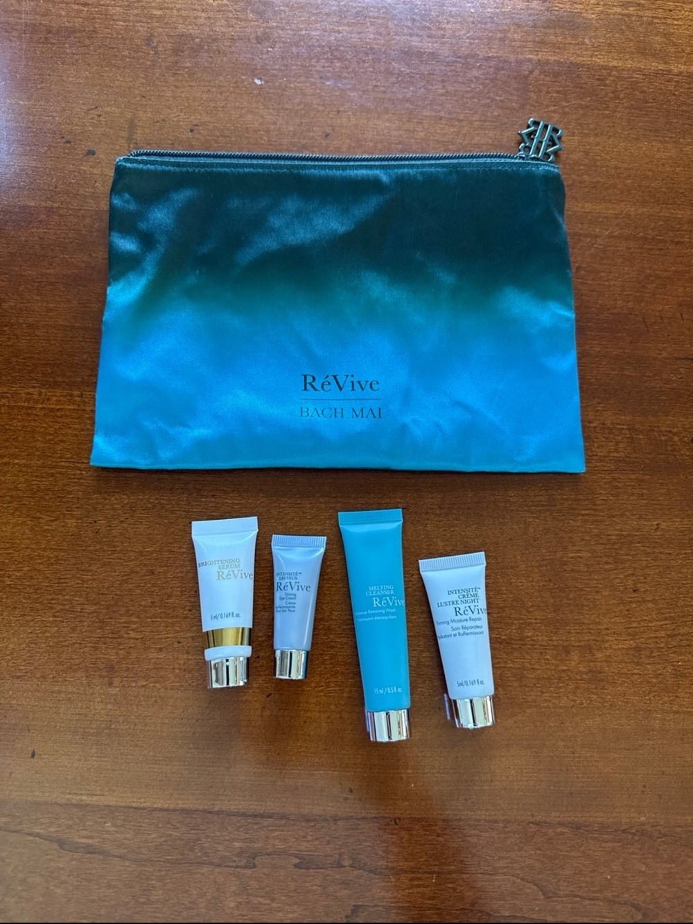 RéVive Bach Mai skin care set with pouch